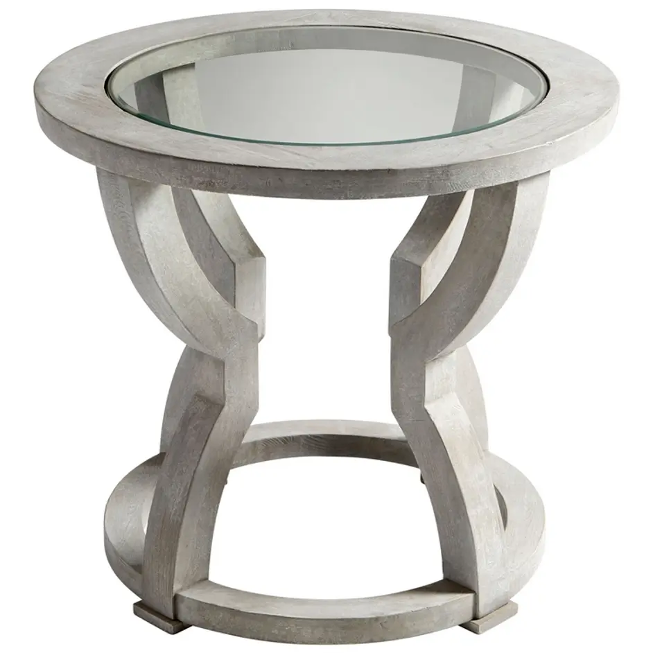 Pantheon Foyer Table In White Pine by Cyan Design