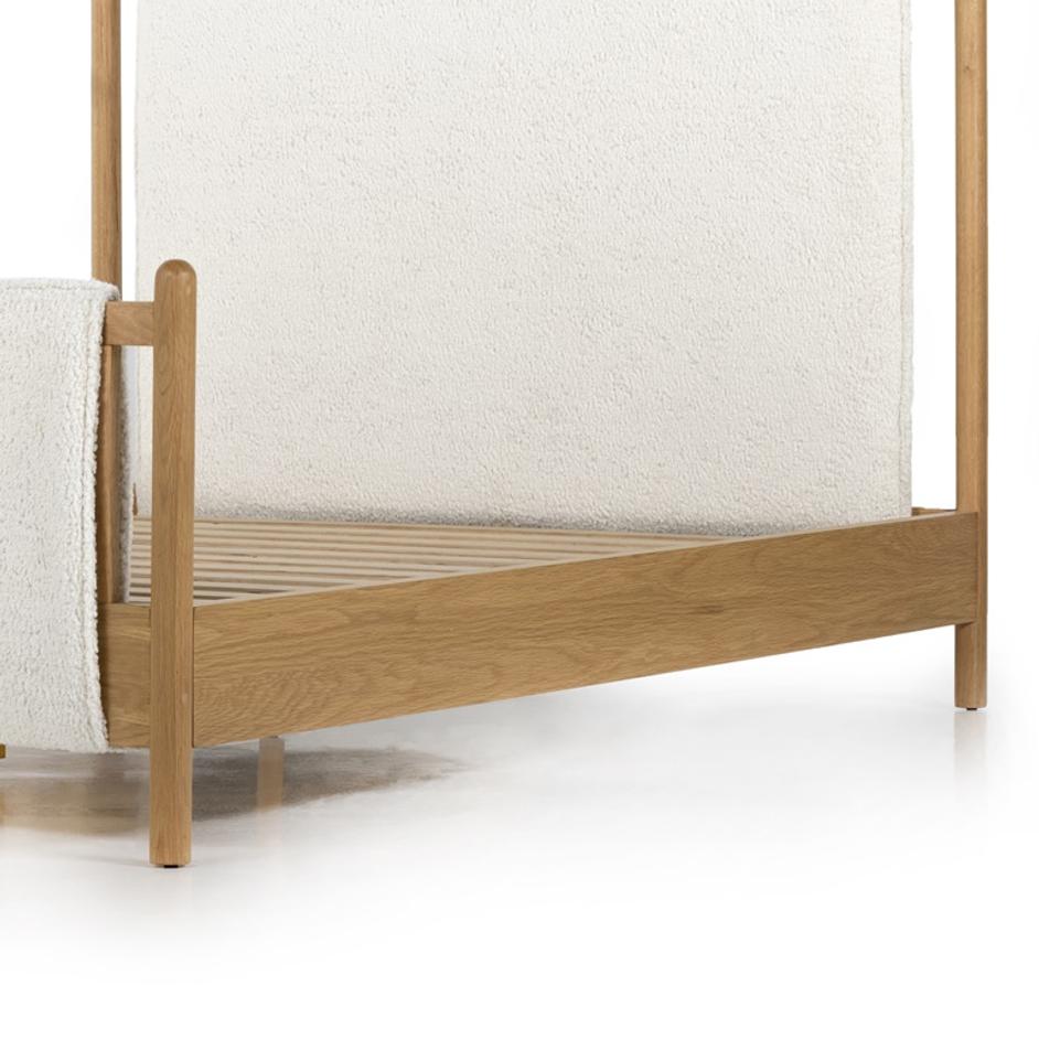 Bowen Bed In Sheepskin Natural In Queen by FOUR HANDS
