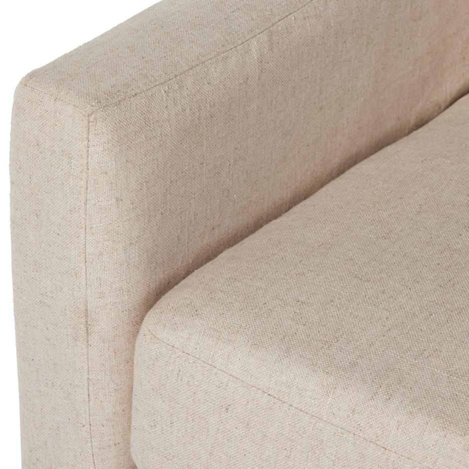 Hampton Slipcover Swivel Chr In Evere Otml by FOUR HANDS