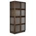 Collins Hutch in Dark Walnut with Glass Accents by Noir Furniture