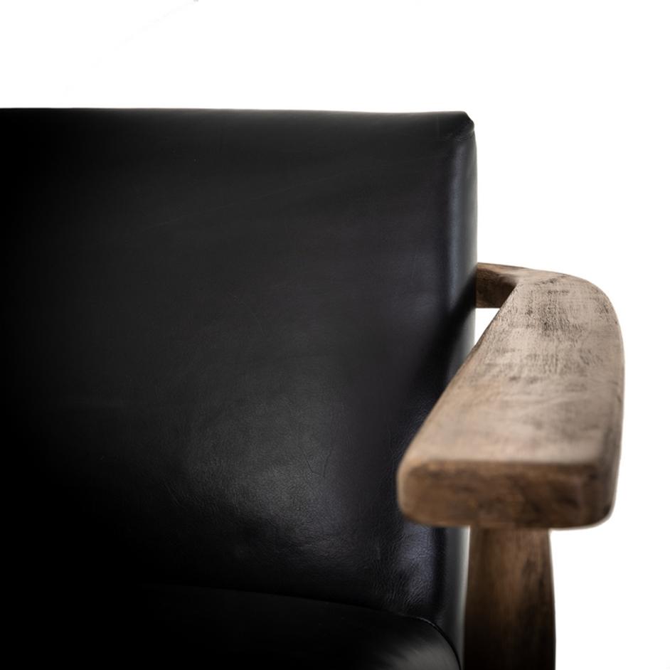 Arnett Chair In Dakota Black by FOUR HANDS