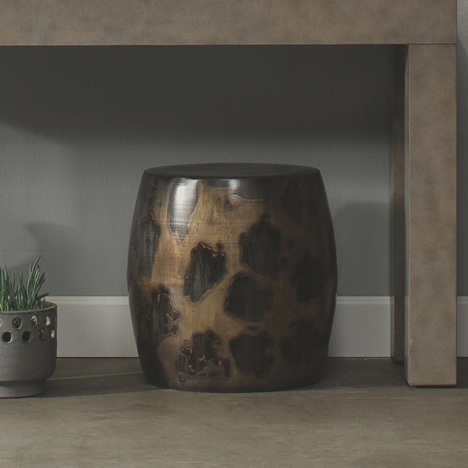 Realm Side Table, Acid Wash Metal by Jamie Young