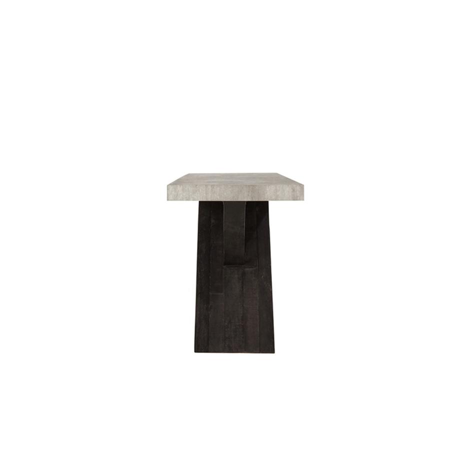 Durant Console Table Gray/Black by Classic Home