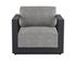 TAVIRA ARMCHAIR - CHARCOAL - LANIKAI SALT AND PEPPER by Sunpan