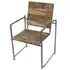 Wood & Metal Chair W/ Arms by BIDK Home