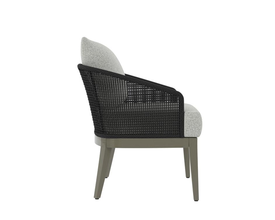 CAPRI LOUNGE CHAIR - SMOKE GREY - COPACABANA MARBLE by Sunpan