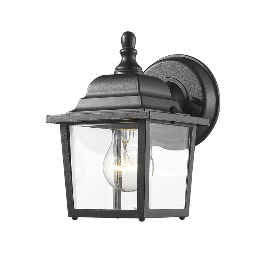 Waterdown 1 Light Outdoor Wall Light in Black Finish by Z-Lite