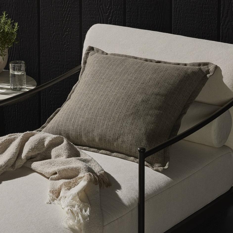 Hargrove Outdoor Pillow In Ambro Stripe And 20"x20" by Four Hands