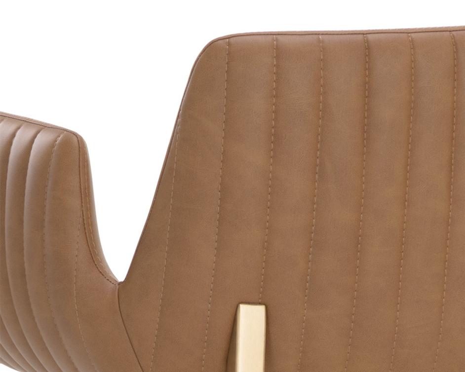 LUCANO BARSTOOL - MILLIKEN COGNAC by Sunpan