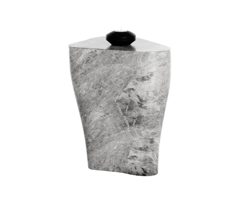 DALI END TABLE - SMALL - MARBLE LOOK - GREY by Sunpan