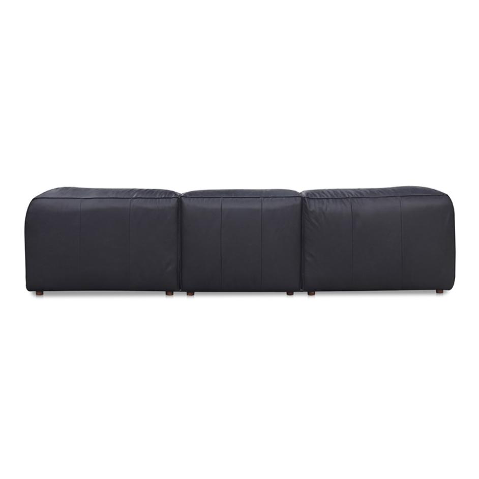 FORM SIGNATURE MODULAR SECTIONAL VANTAGE BLACK LEATHER by Moes Home