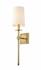 Camila 1 Light Wall Sconce in Rubbed Brass Finish by Z-Lite