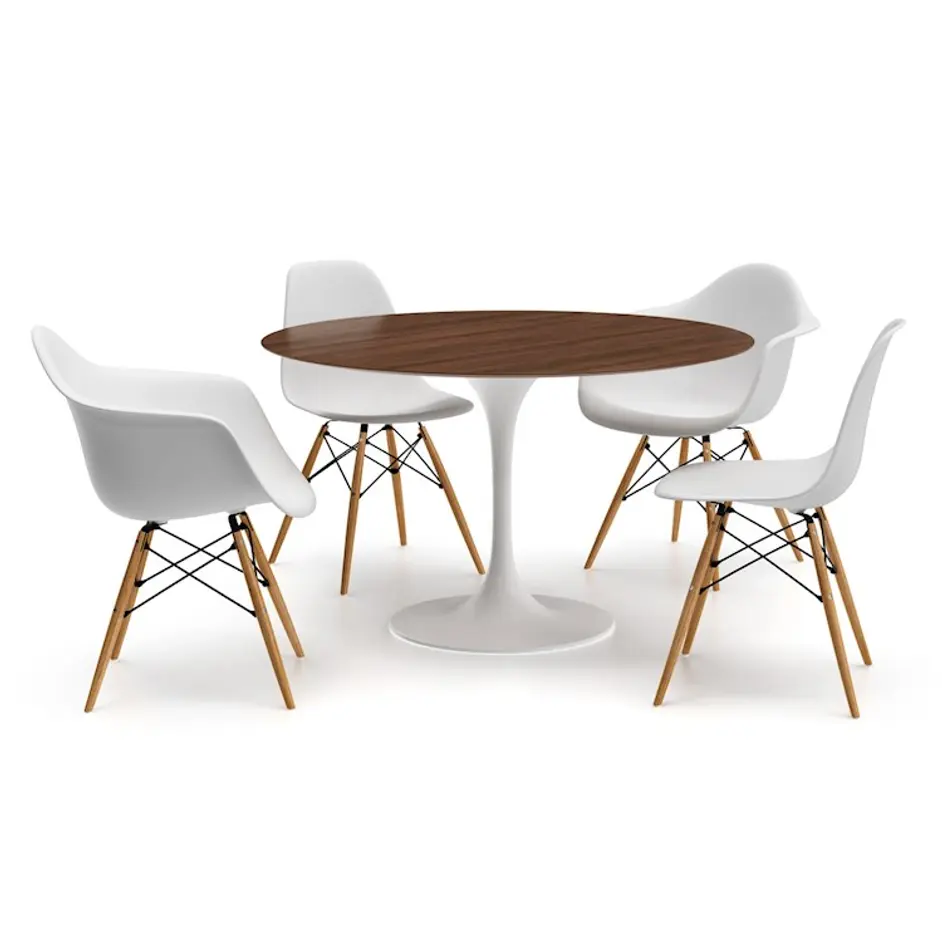 Roswell Side Chair - White/Natural - Set Of 2 by Aeon Furniture