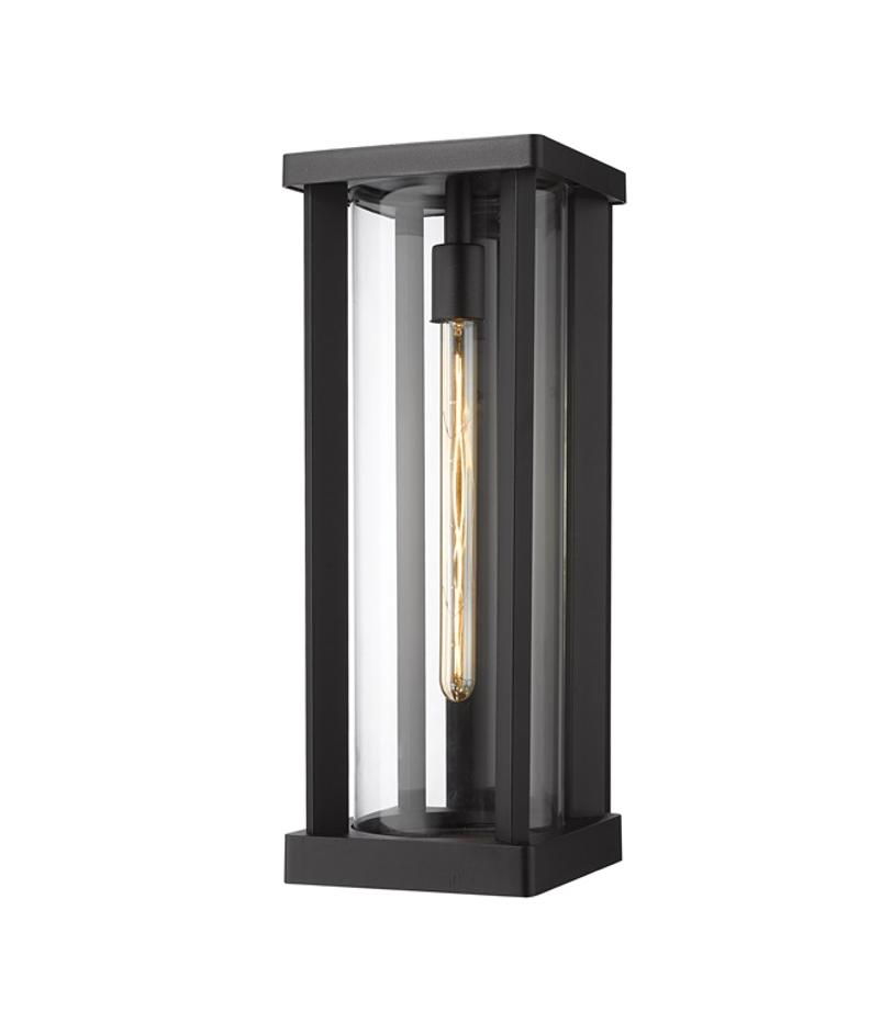 Glenwood 1 Light Outdoor Wall Sconce in Black Finish by Z-Lite