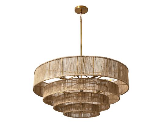 LUMINA CHANDELIER - NATURAL JUTE by Sunpan