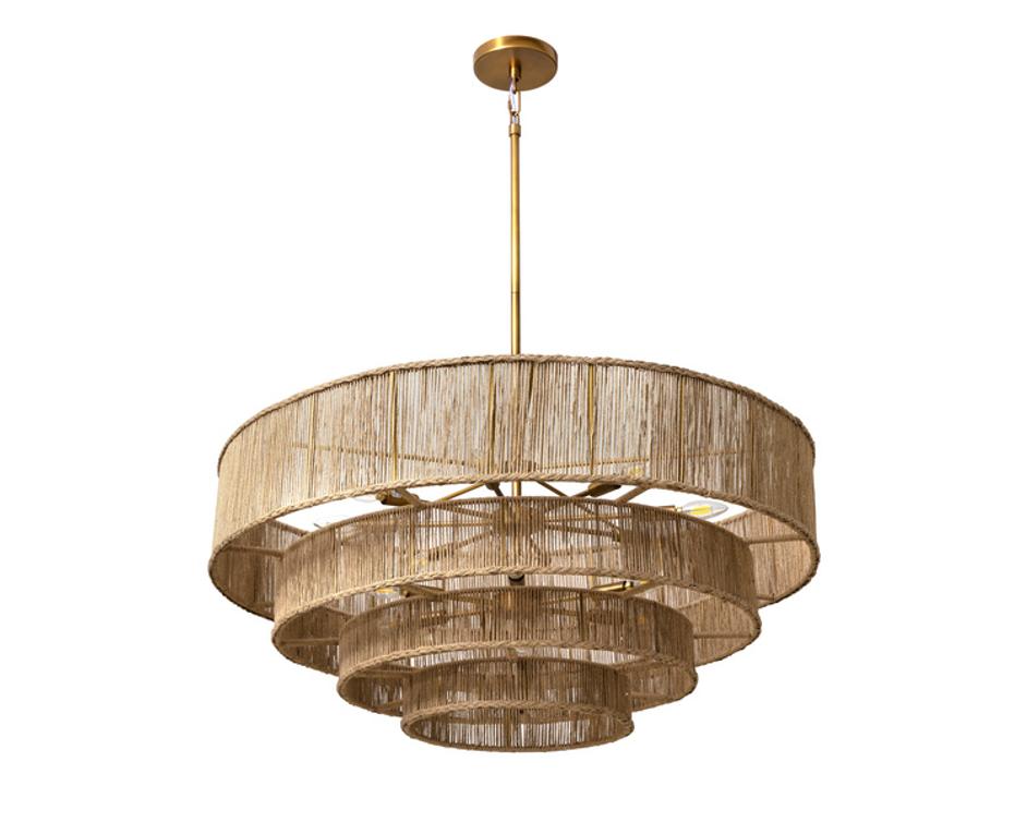 LUMINA CHANDELIER - NATURAL JUTE by Sunpan