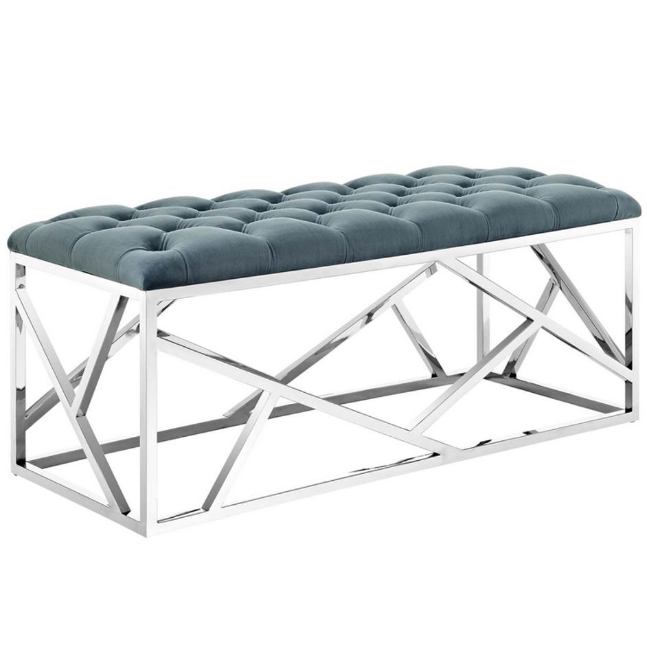 Santoli Bench In Sea Blue by Modway Furniture