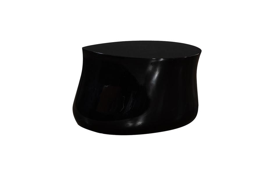 Mellow Coffee Table, Gel Coat Black by Phillips Collection
