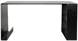 Black Steel Desk by Noir Furniture