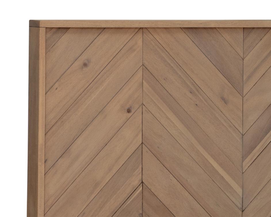 GREYSON BED - KING - LIGHT ACACIA by Sunpan