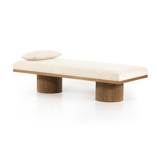 Jakobi Chaise In Thames Cream by FOUR HANDS