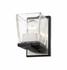 Bleeker Street 1 Light Wall Sconce in Matte Black + Brushed Nickel Finish by Z-Lite