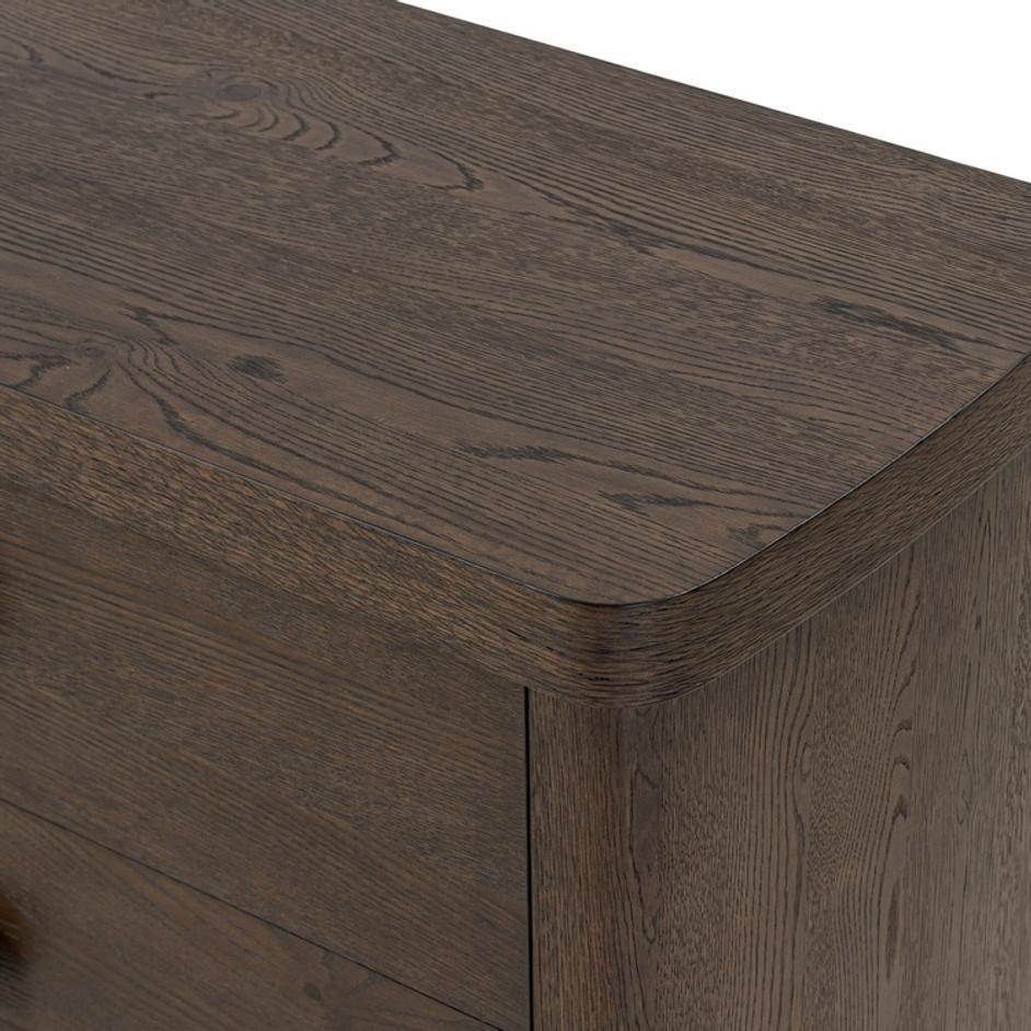 Valen 6 Drawer Dresser - Rustic Brown Oak Veneer by Four Hands