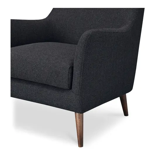 Fisher Armchair Wool Blend Charcoal by Moes Home