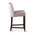 Buddy 20" Off-White Linen Counter Chair, Dark Legs by Home Trends & Design