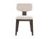 RICKETT DINING CHAIR - DARK BROWN - DOVE CREAM by Sunpan
