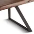 London Loft 94-Inch Acacia Wood Live Edge Dining Table in Walnut Finish by Home Trends & Design