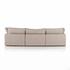 Stevie 4Pc Laf Sec Sofa W/Ottoman In Flannl by FOUR HANDS