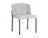 PEARCE DINING CHAIR - LIGHT GREY / BRAVO COGNAC by Sunpan