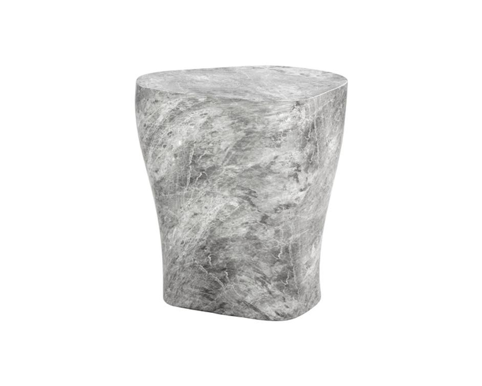 DALI END TABLE - LARGE - MARBLE LOOK - GREY by Sunpan