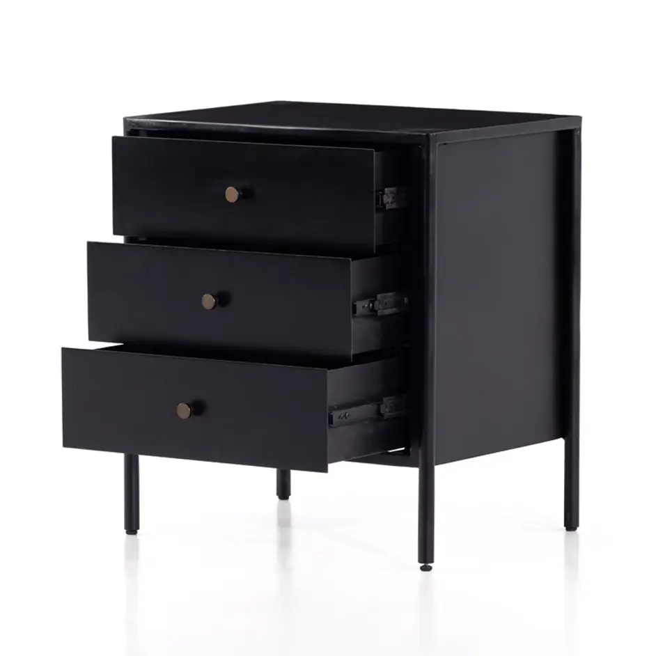 Soto Nightstand In Black by FOUR HANDS