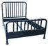 Bachelor Twin Bed in Hand-Rubbed Black Mahogany by Noir Furniture