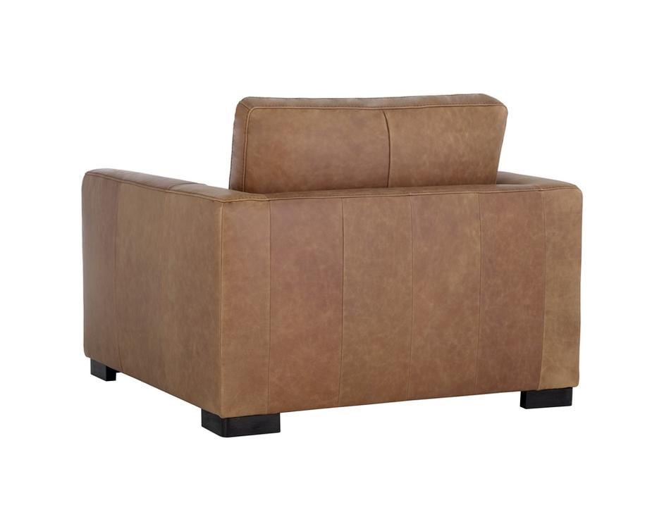 Baylor Armchair - Marseille Camel Leather by Sunpan