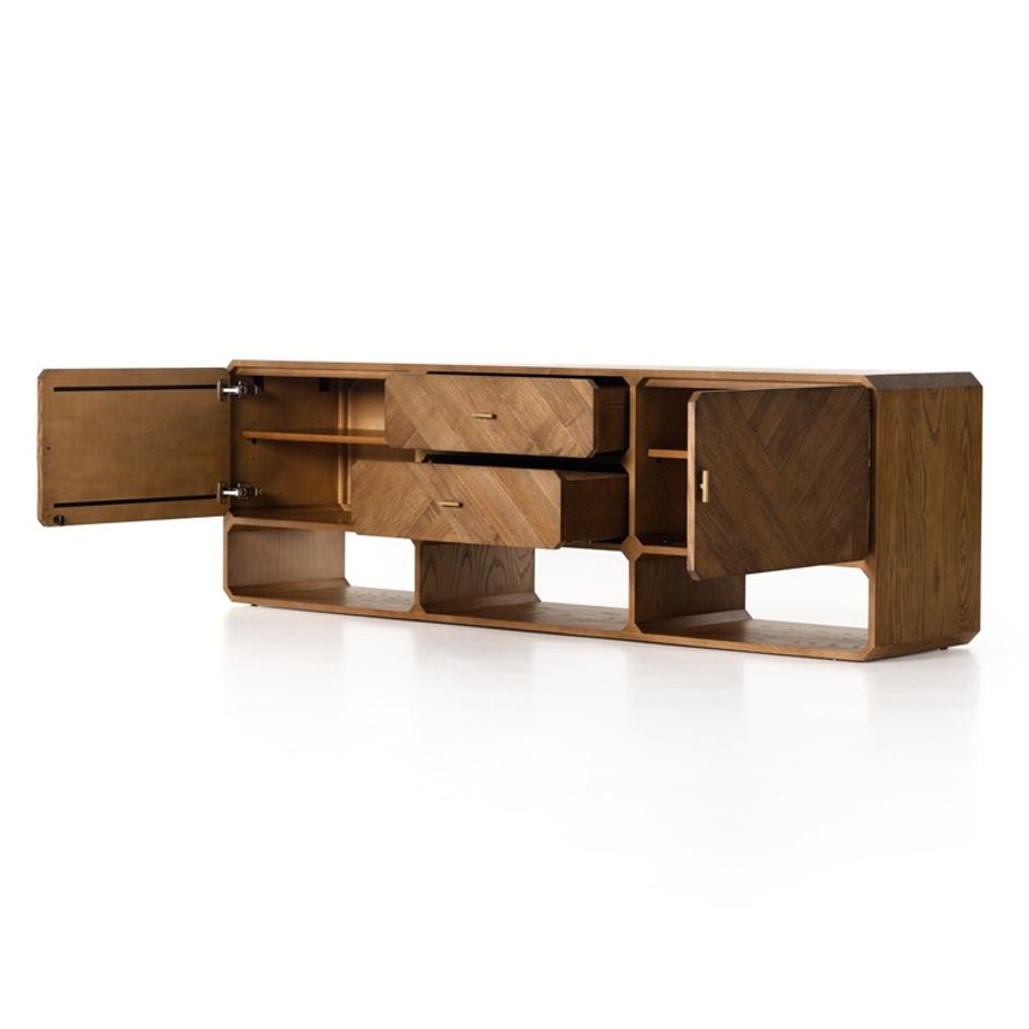 Caspian Media Console - Natural Ash by Four Hands