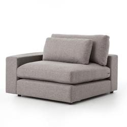Bloor Sectional Laf in Chess Pewter by FOUR HANDS