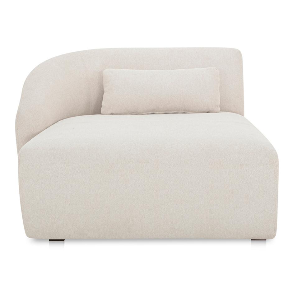 Amelia Left Arm Facing Chaise Warm White by Moes Home