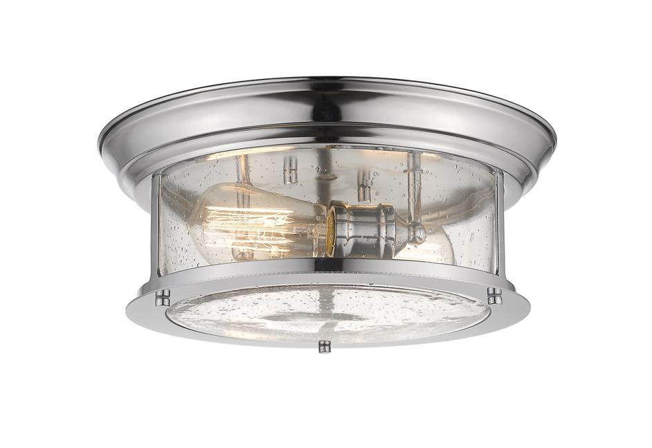 Sonna 2 Light Flush Mount in Chrome Finish by Z-Lite