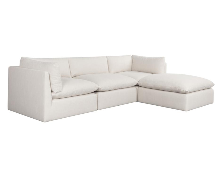 REVE MODULAR - OTTOMAN - EFFIE LINEN by Sunpan