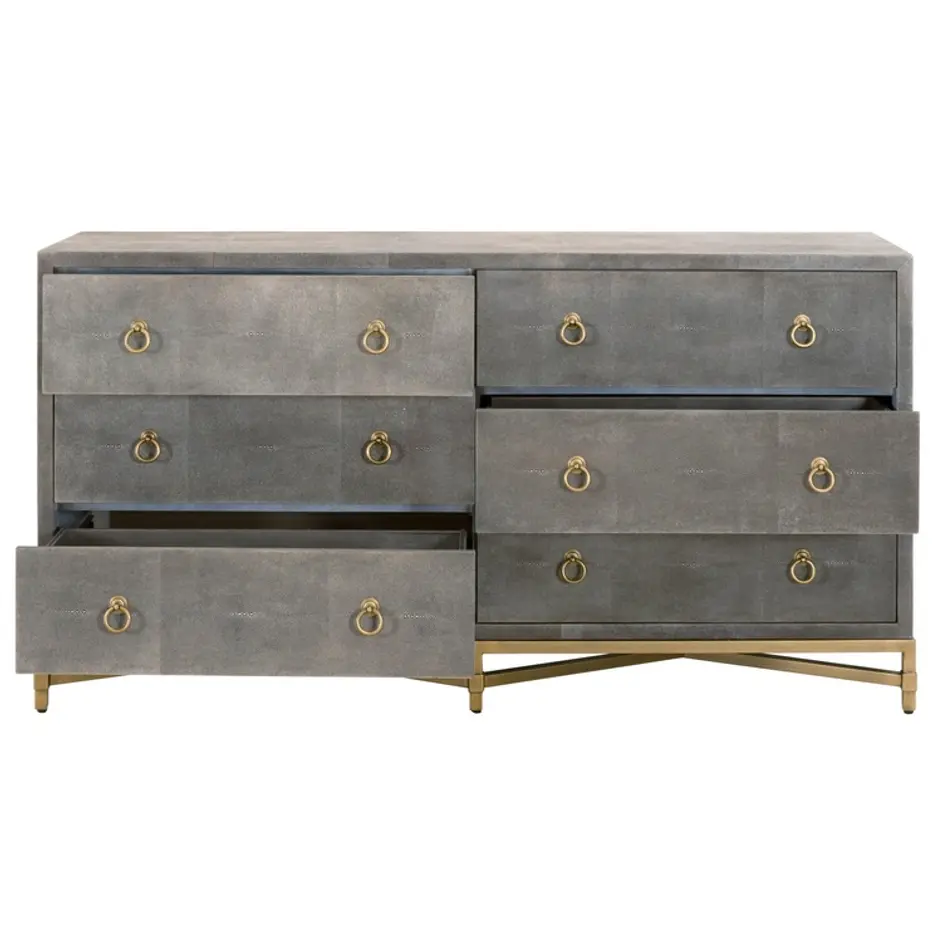 Strand Shagreen 6-Drawer Double Dresser by Essentials For Living
