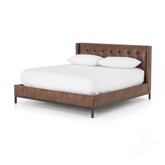 Newhall Queen Bed-Vintage Tobacco by FOUR HANDS