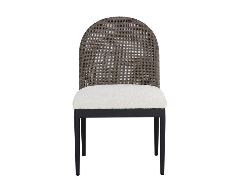 CALANDRI DINING CHAIR - BLACK - LOUIS CREAM by Sunpan
