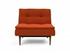 DUBLEXO CHAIR in ELEGANCE PAPRIKA FABRIC WITH Dark Wood LEGS 506 by INNOVATION USA