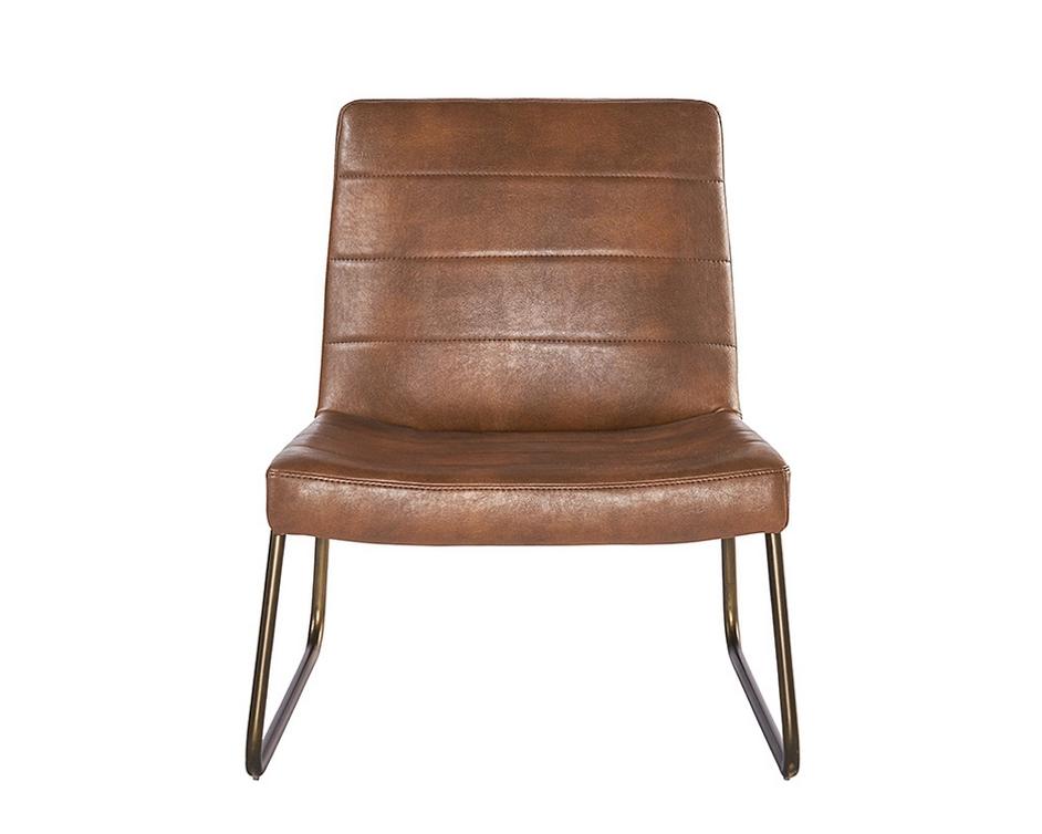 Anton Lounge Chair - Bravo Cognac by Sunpan