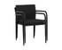 CASELLA STACKABLE DINING ARMCHAIR - BLACK - DARK GREY by Sunpan