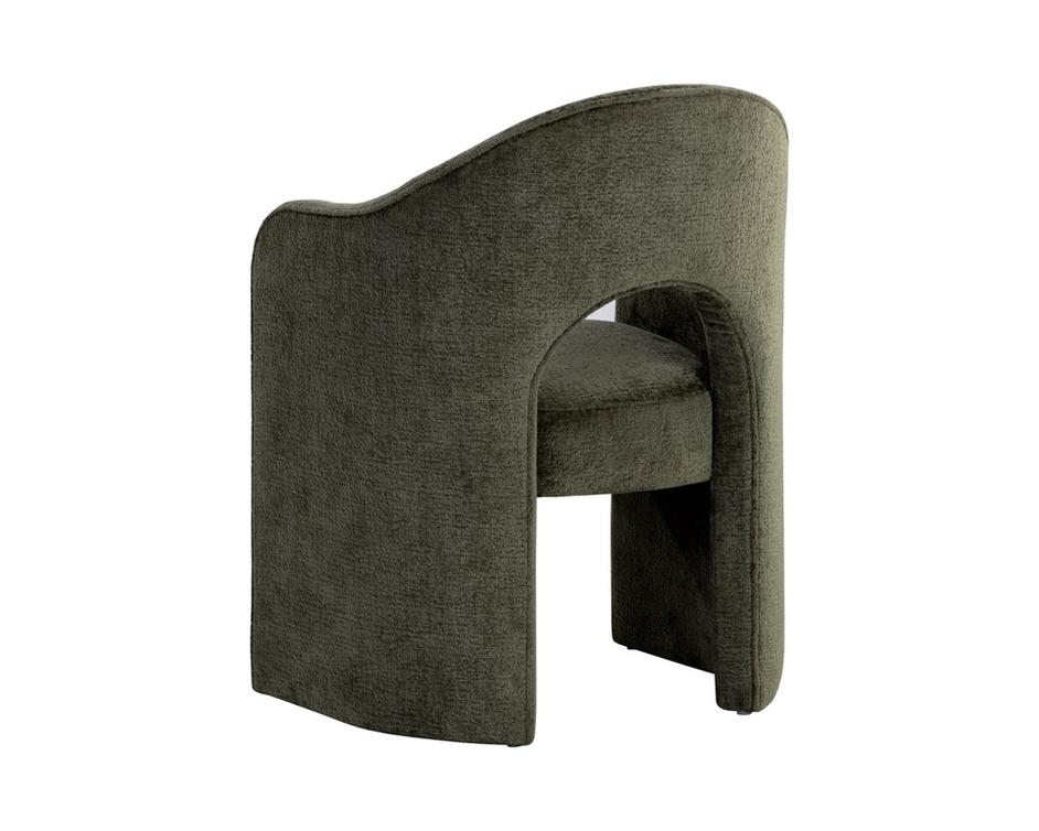 ANAYA DINING ARMCHAIR - BERGEN OLIVE by Sunpan