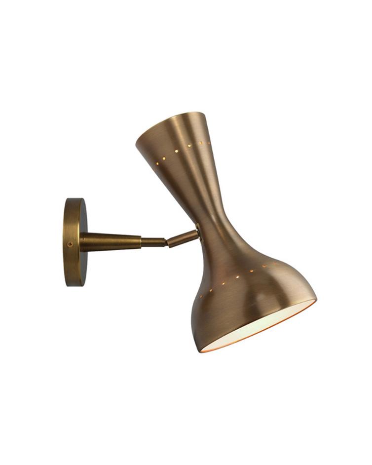 Pisa 1-Light Wall Sconce, Antique Brass Metal by Jamie Young